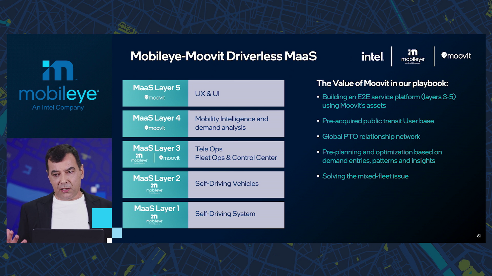 Mobileye-Moovit Driverless Maas
