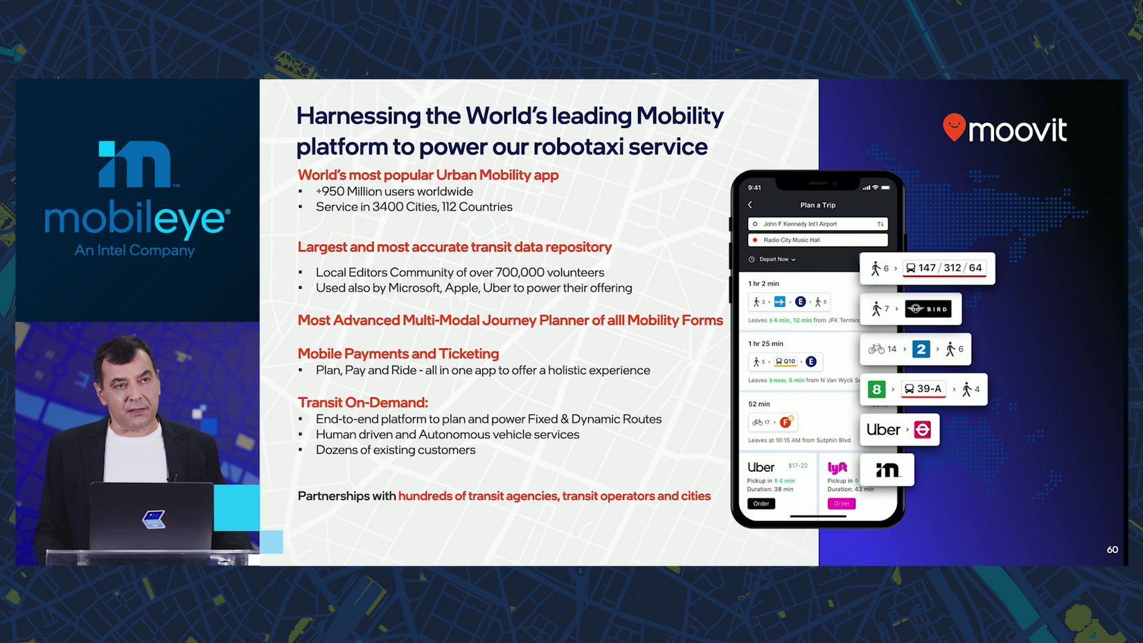 Harnessing the world's leading mobility platform to power our robotaxi service