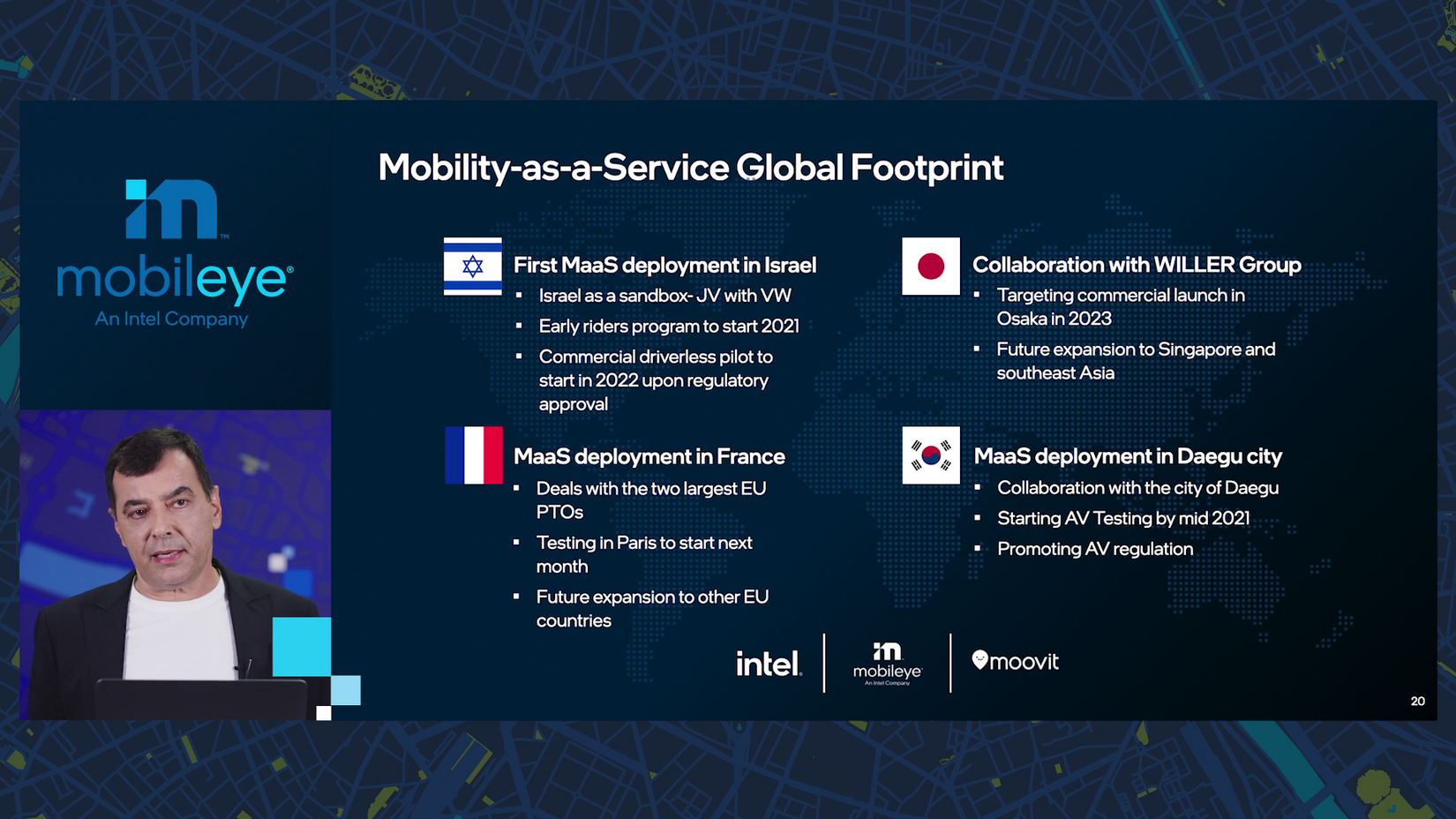 Mobility-as-a-service global footprint