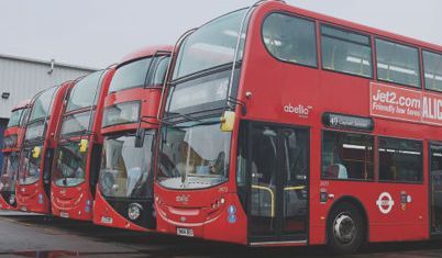 Abellio london bus Equipped with Mobileye collision avoidance system