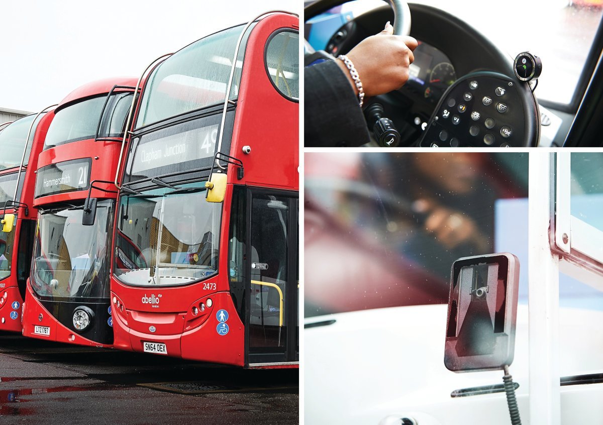 Abellio london bus Equipped with Mobileye collision avoidance system