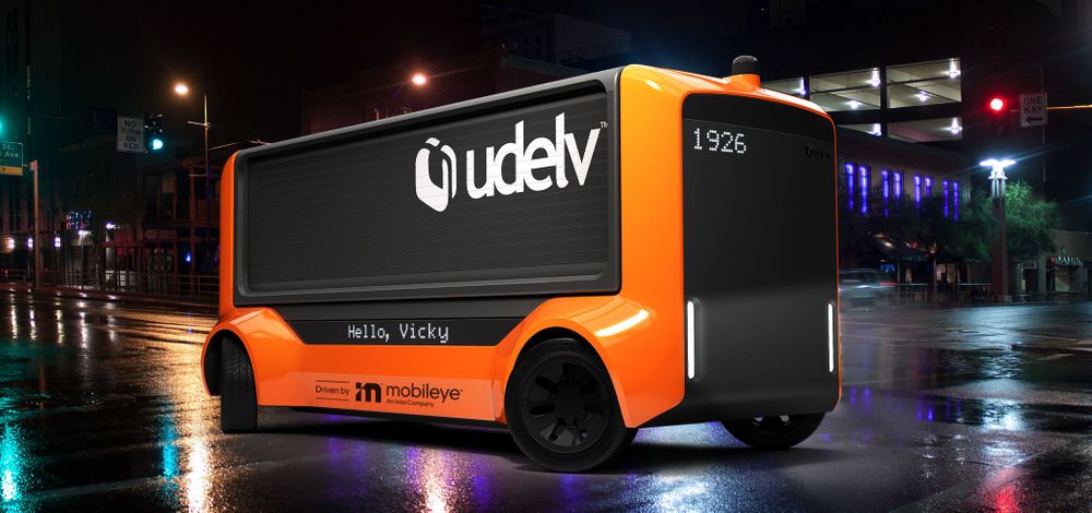 Udelv Transporter autonomous delivery vehicles powered by Mobileye