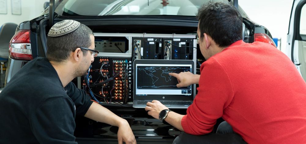 Computers in the trunk of Mobileye's autonomous development vehicle