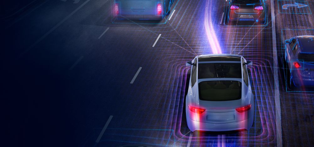 An illustration of Highway Assist ADAS functions like those supported by Mobileye