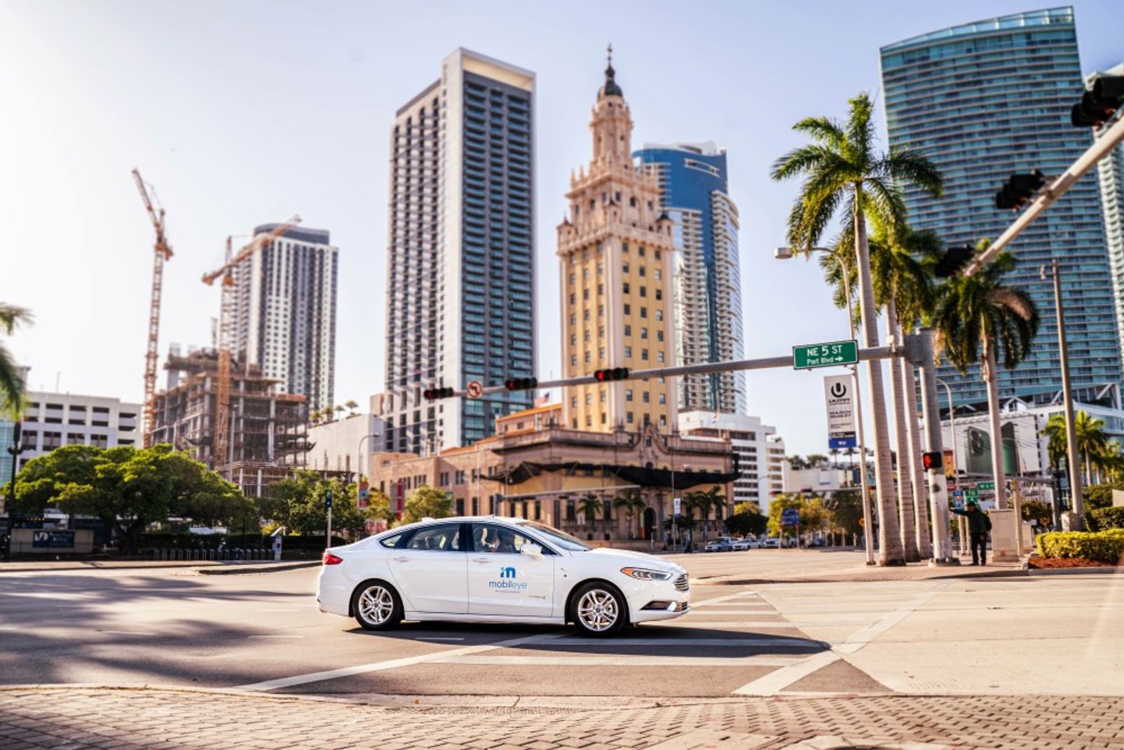 Mobileye autonomous vehicle testing in Miami, Florida