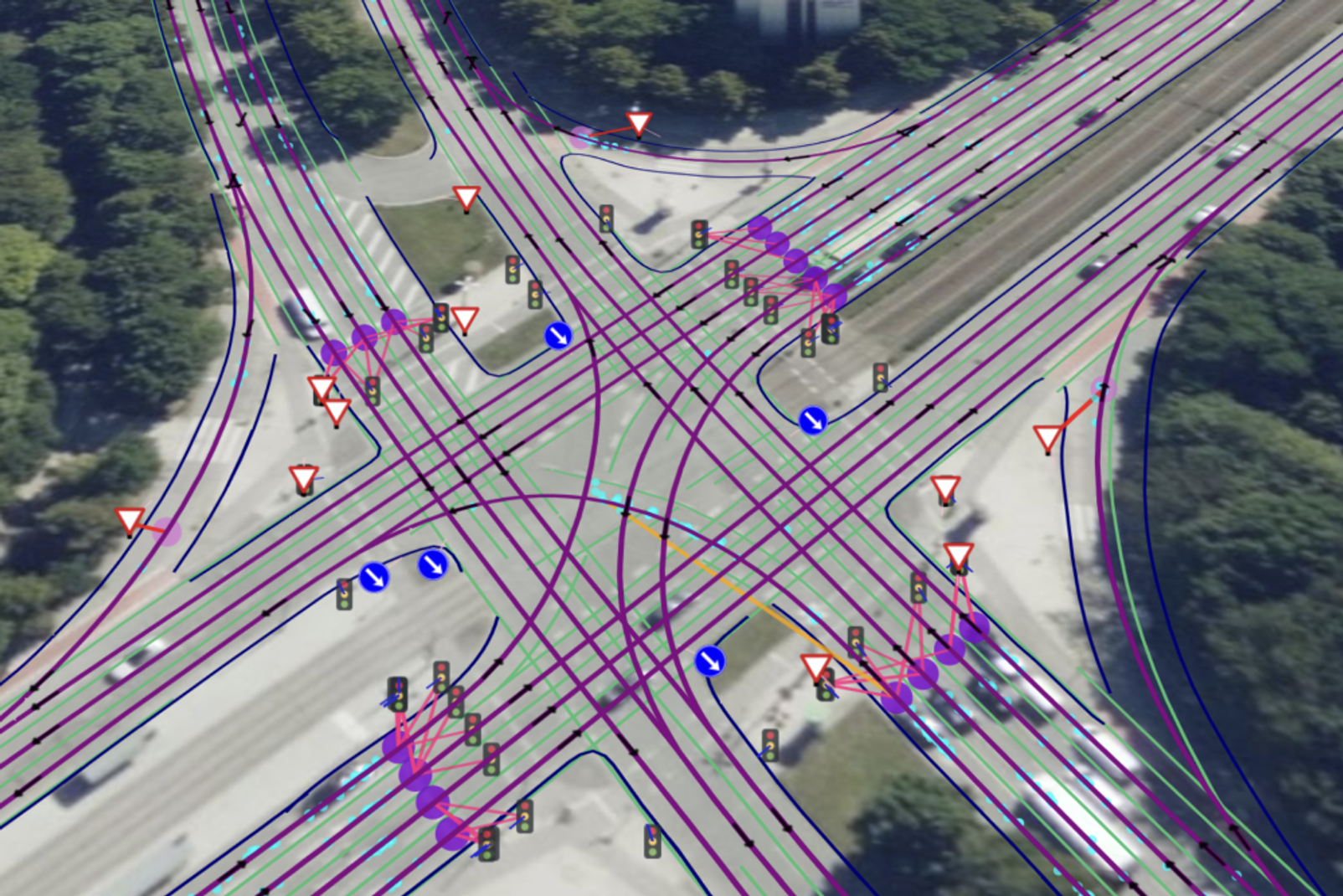 Mobileye’s REM crowdsourced mapping technology gathers a wealth of important information on the driving environment, including traffic signs and signals and their relevance to each lane.