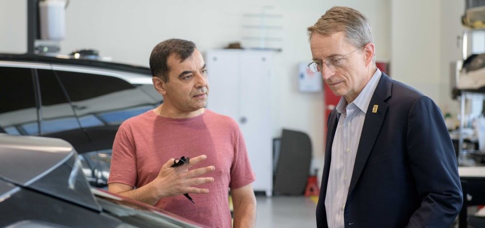 Intel CEO Pat Gelsinger at Mobileye headquarters in Jerusalem, Israel