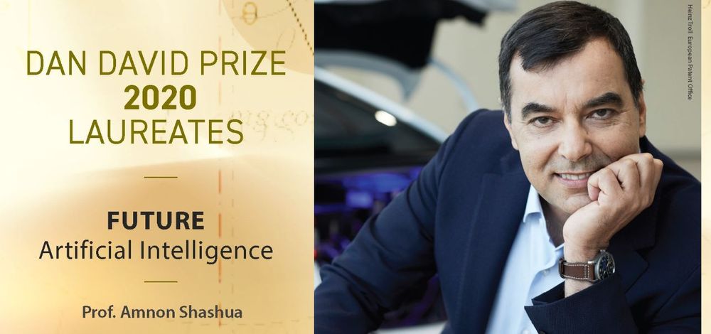 Mobileye CEO Prof. Amnon Shashua wins the 2020 Dan David Prize